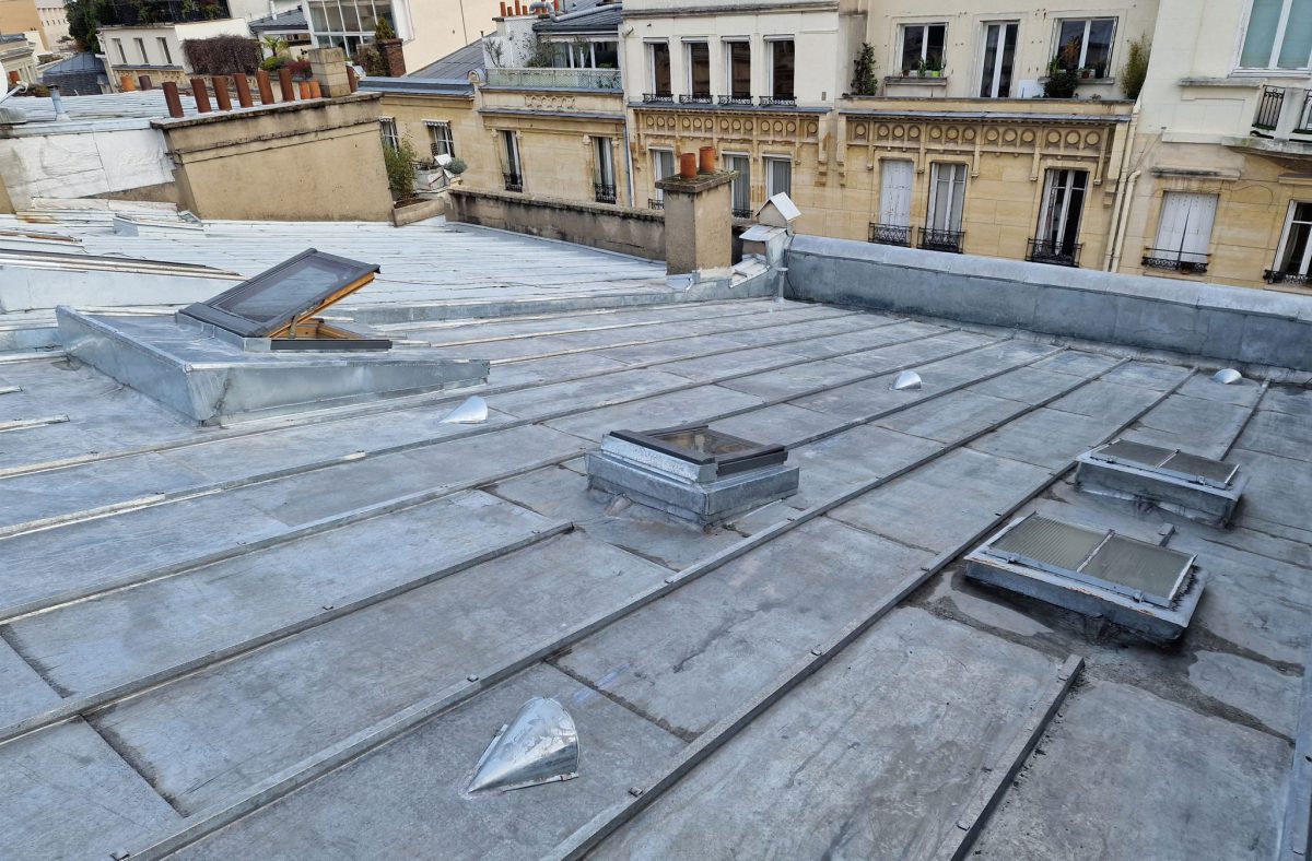 Réparation toiture en zinc